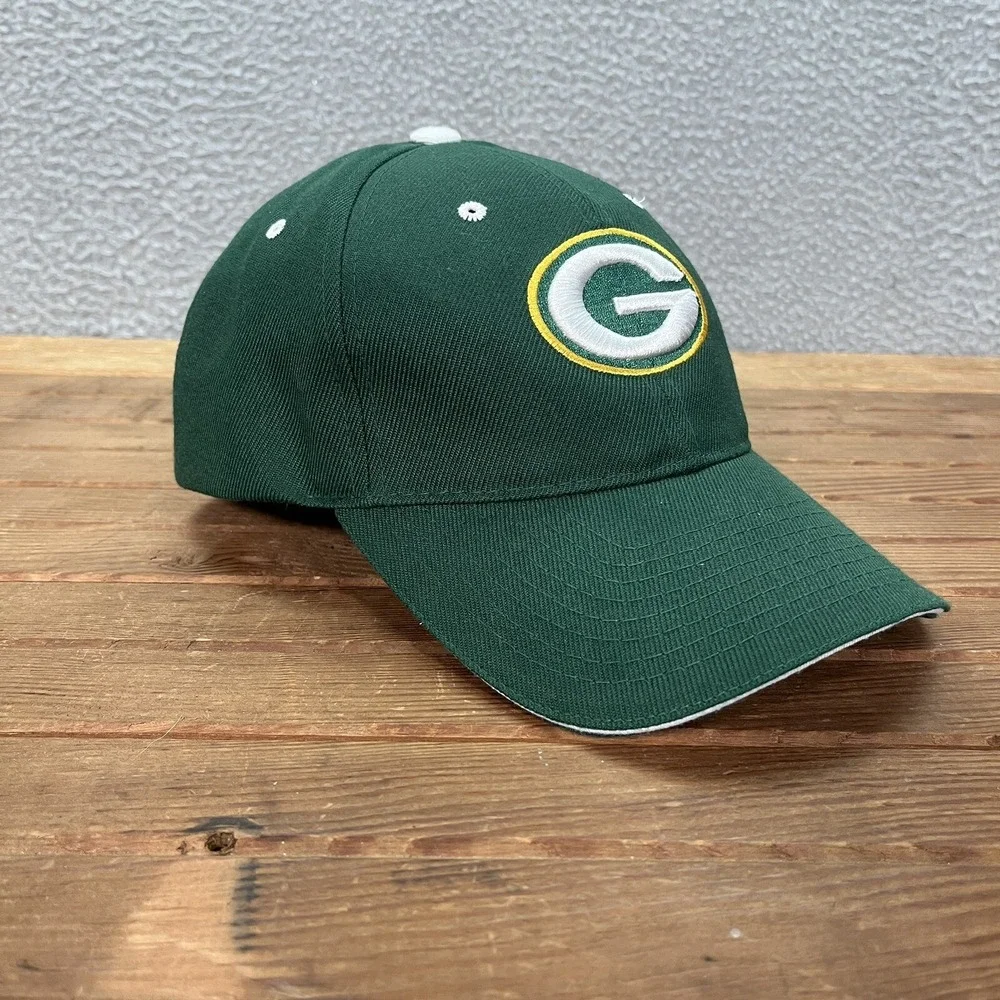 Green Bay Packers Hat Adult Green Strap Back‎ Dad Cap NFL Football NFC Wisconsin